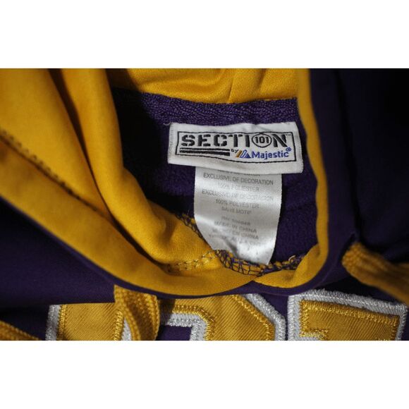 LSU Tigers Purple Hoodie by Section 101 Majestic – Size Large - Picture 3 of 7